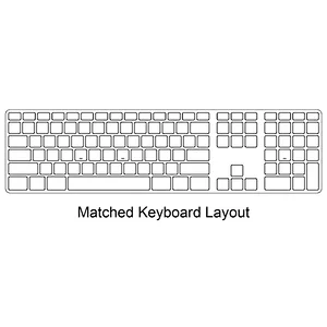 TPU cover keyboard Protector Skin Cover keyboard support with Numeric Keypad Wired USB for iMac G6 Desktop PC MB110LL/B