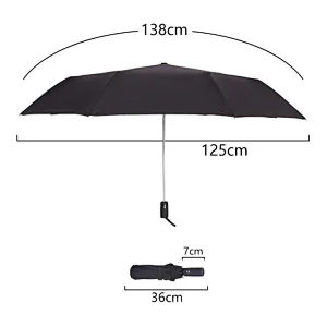 Top quality Auto open close golf hurricane proof fold umbrella