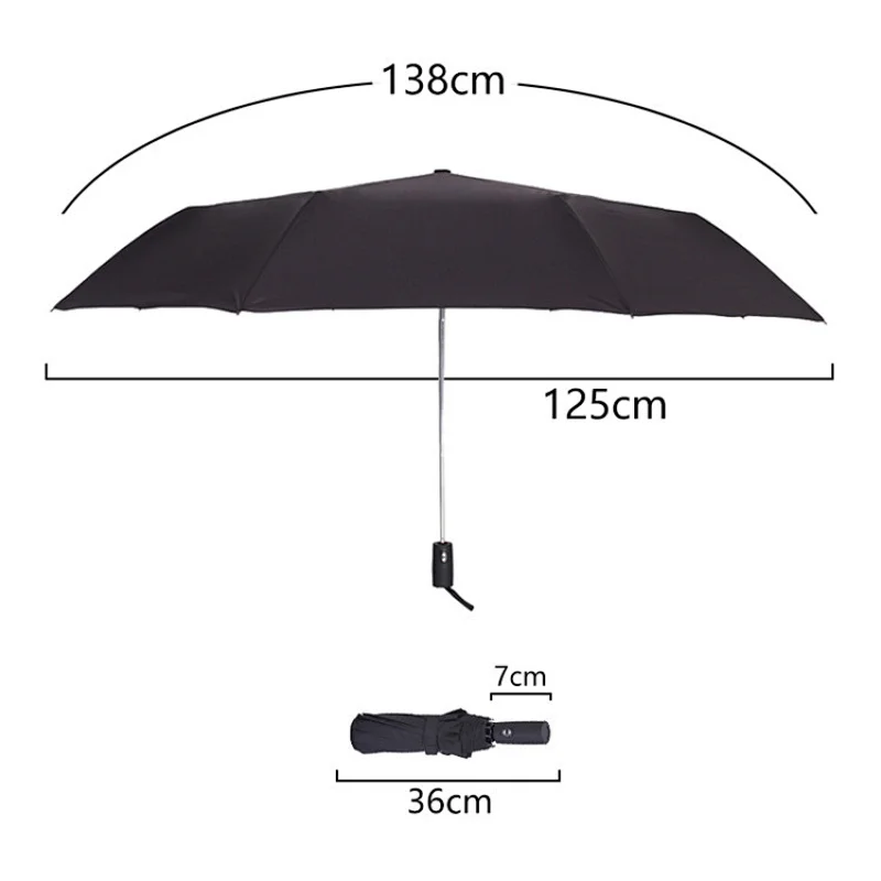 Top quality Auto open close golf hurricane proof fold umbrella