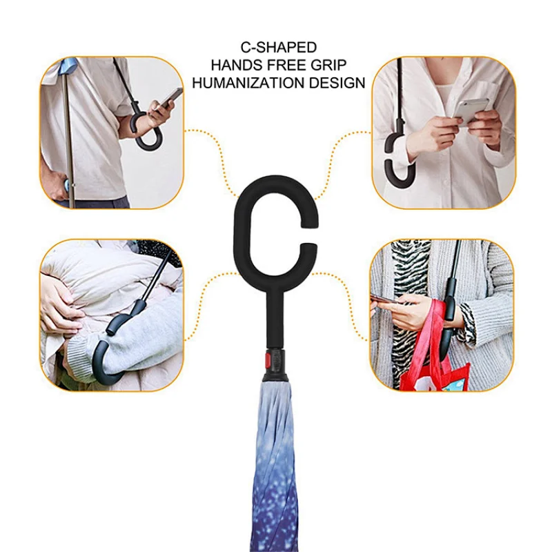 New 2017 innovative product cheapest reverse folding umbrella