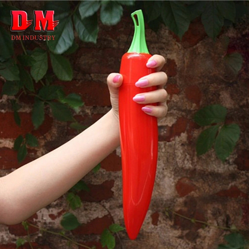 Color rojo 6 Paneles Chilli Umbrella 3 Fold Umbrella Publicidad de paraguas para niños