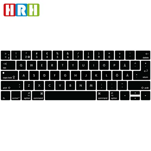 Laptop Semi Colors laptop swedish keyboard Skin Protector keyboard cover For Macbook Pro 13 15 Touch Bar