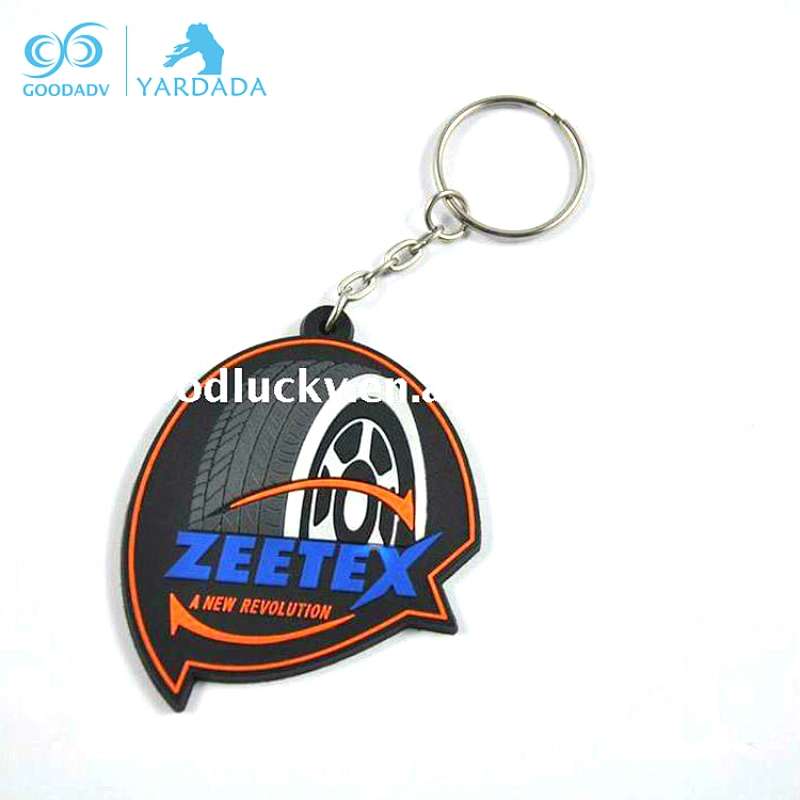 (china supplier)advertising tyre gifts for soft PVC keychain