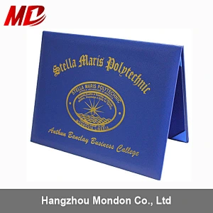 Wholesale Custom Smooth Leatherette Graduation Folder