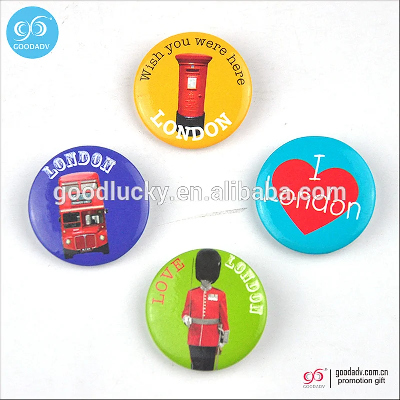 Guangzhou Supply Cheap wholesale Custom Clothing button badge