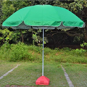 High quality cheap outdoor beach parasol umbrella frame with base