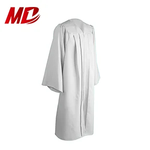 Hot seller White Matte graduation gowns adult