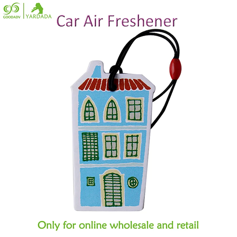 Bathroom car to remove odor of air fresheners, Lavender Vanilla and other 8 kinds of fragrance, cartoon house design