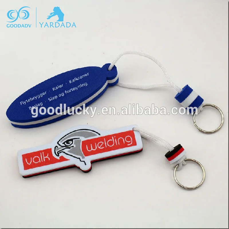 New design homemade eva floating keychain / eva foam keychain