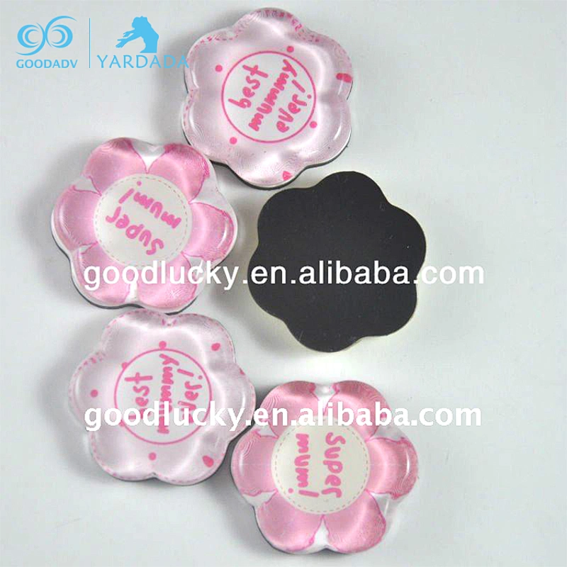 2018 New products made in China crystal dome fridge magnet glass marbles for magnets