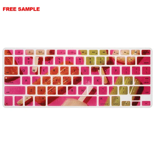 Free Sample Waterproof Keyboard Skins for Macbook Air Laptop Silicone Keyboard Cover