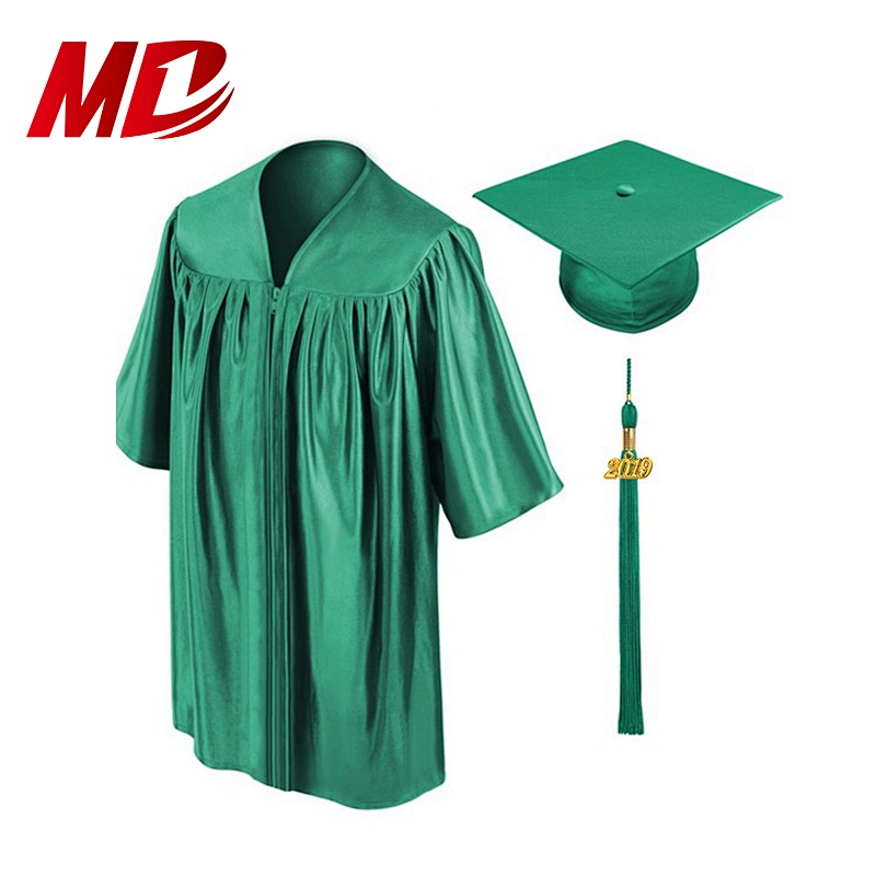 From Kindergarten To University Pure white plain style Graduation Gowns