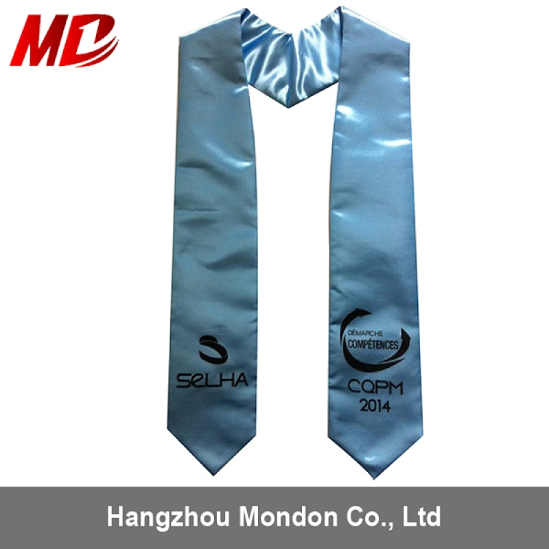 metallic foil printing Trimmed graduation stole