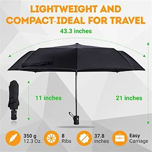 Best Windproof Lightweight Portable Foldable Compact Travel Folding Umbrella
