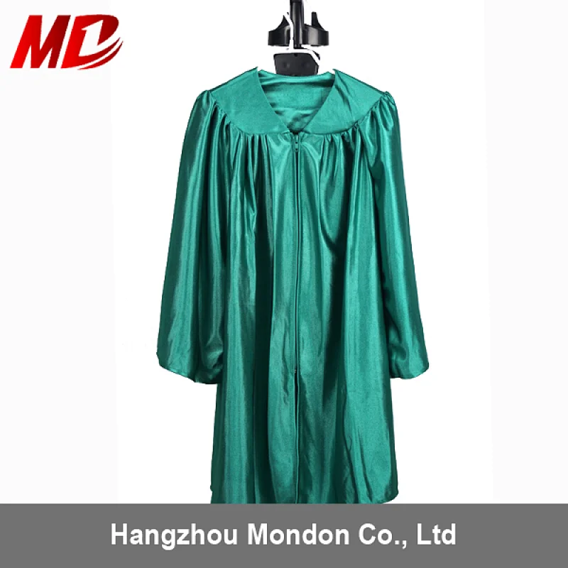 Shiny Polyester Children Graduation Cap Gown