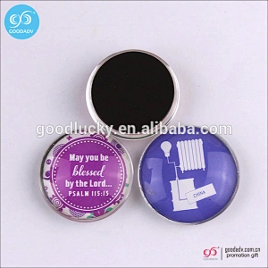 crystal glass fridge magnet/glass tile fridge/magnetic fridge sticker