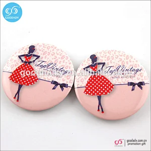 Custom design advertising promotional magnets round tin fridge magnet sticker