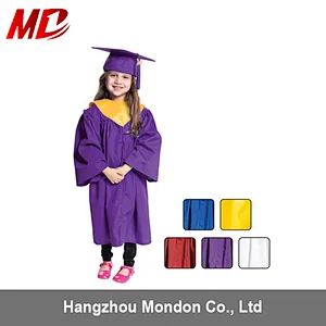 Deluxe Kindergarten Graduation cap gown Set With Hood - Matte Finish