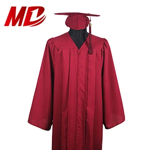 Red Graduation Gown For High School