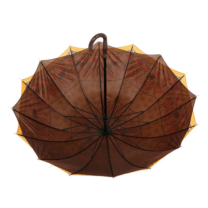 African print double layer 16 panel umbrellas