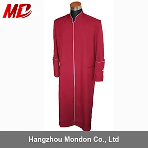 Promotion Classic Style Red 100% Polyester Clergy Robes In Stock
