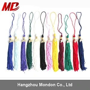 Wholesale High School Graduation Gowns&Caps with Tassel Shiny Bright Pink