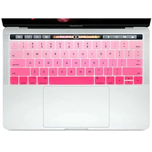Rainbow Silicone Keyboard Protective Film laptop skin For Macbook Pro 13