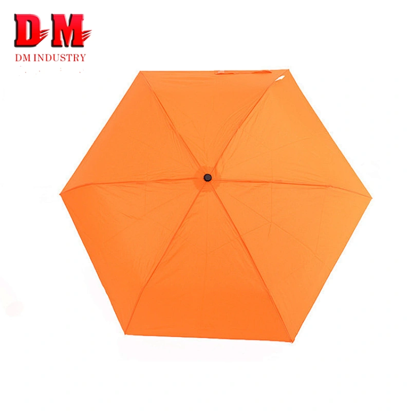 Color rojo 6 Paneles Chilli Umbrella 3 Fold Umbrella Publicidad de paraguas para niños