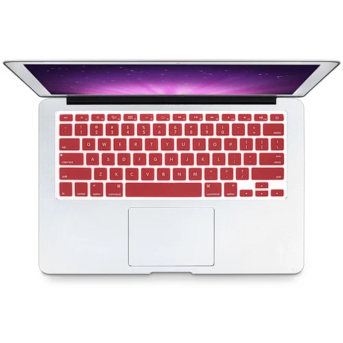 2 in 1 Wine Red hard case and keyboard cover for mac book pro flight case
