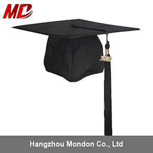 wholesale US Kids Graduation Gown and Cap shiny Black