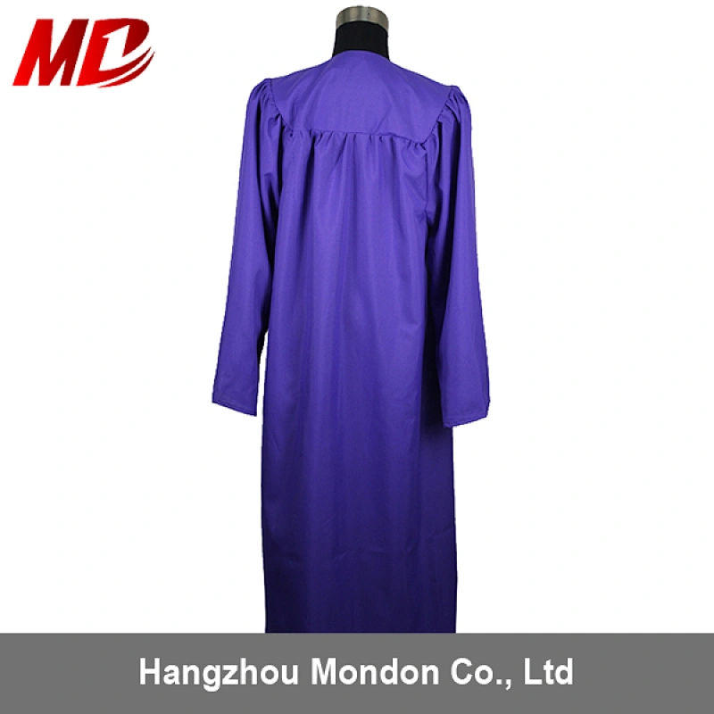 Purple Shiny Children Graduation Robes For School