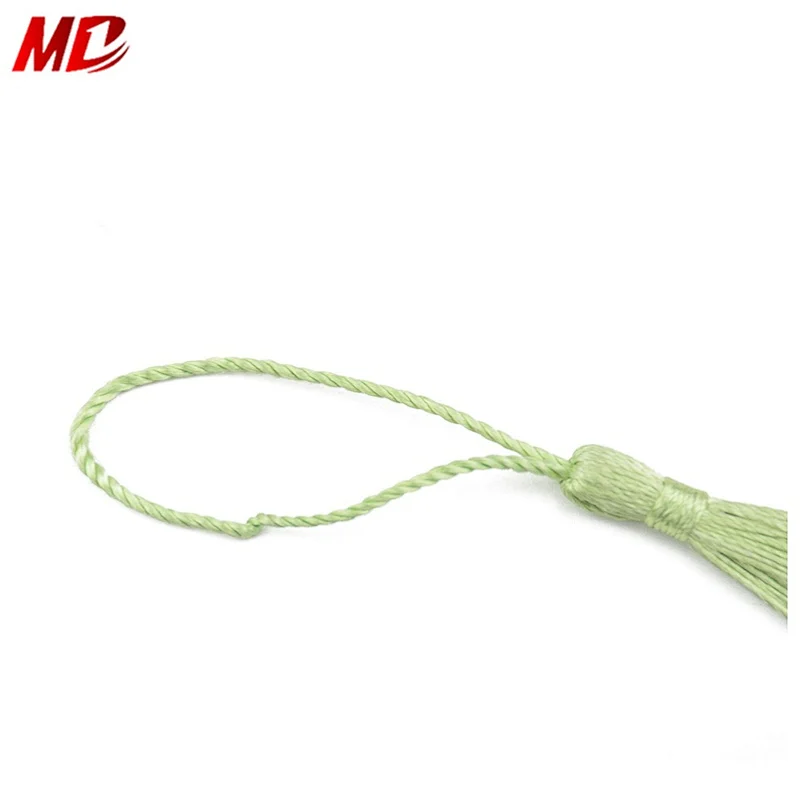 Green Silky Floss bookmark Tassels with 2-Inch Cord Loop Graduation Souvenir,