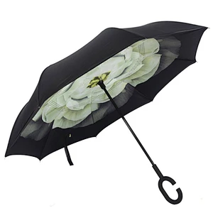 Paraguas Paraguas de golf reversible Paraguas invertido irrompible de doble capa