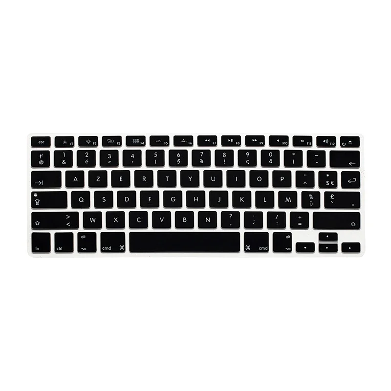 france US Version French Keyboard Skin custom silicone keyboard cover for Macbook Air Retina Pro 13