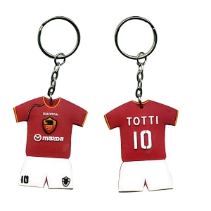2d custom flexible shaped plastic keychain