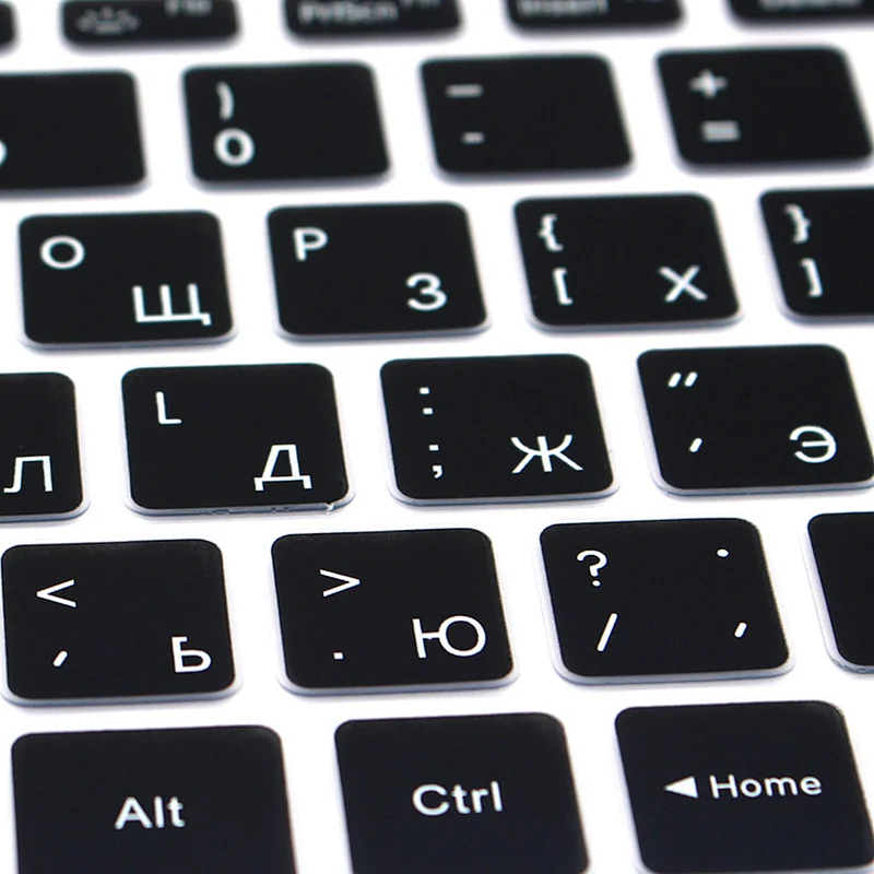 russian english  keyboard stickers for xiaomi 12 inch US version