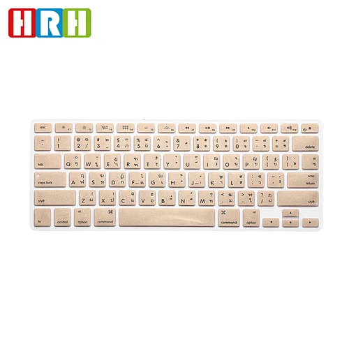 China Silicone Skin keyboard protector For Macbook laptop thai keyboard Cover For Macbook Air 13 laptop English Version