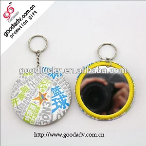 characteristic promotion gifts Tinplate mirror key chain