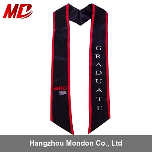 Popular custom Embroidery Graduation stoles with trim