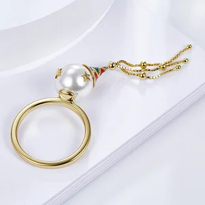 Christmas pearl ring