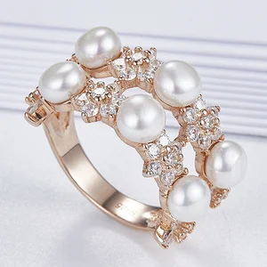 Small beautiful pearl diamond ring,925 sterling silver, inlay zircon