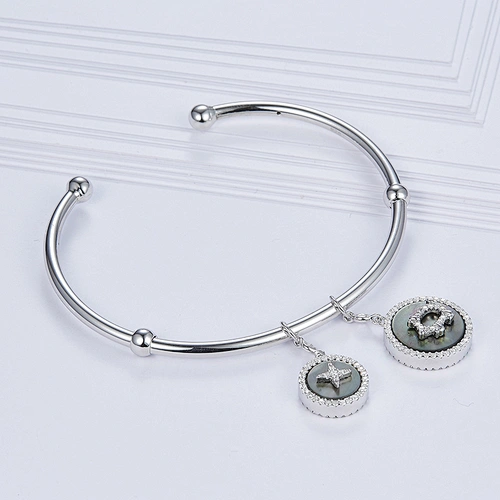 Fashion bangle,925 sterling silver,Inlay zircon,Wholesale jewelry manufacturer
