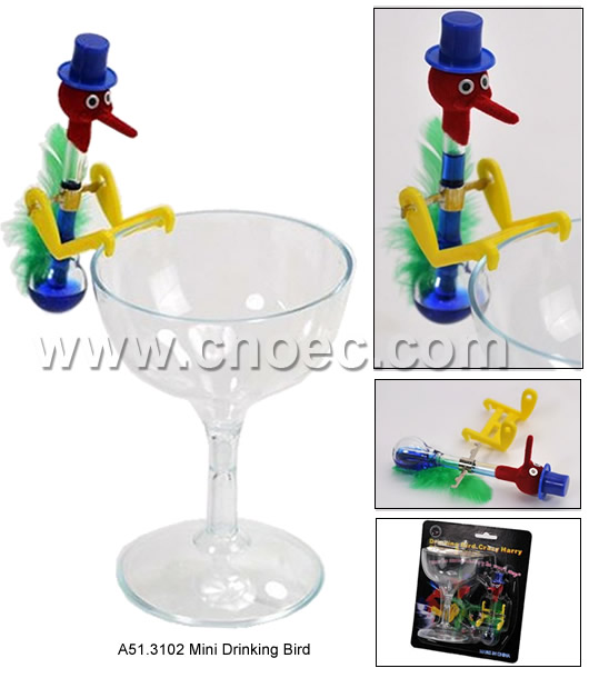 MINI DRINKING BIRD (with cup)