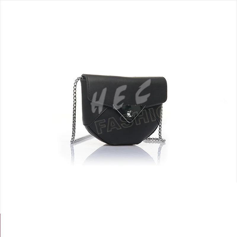 HEC 2020 Guangzhou Ladies Designer Hand Bag Woman Metal Chain Strap Crossbody Bag