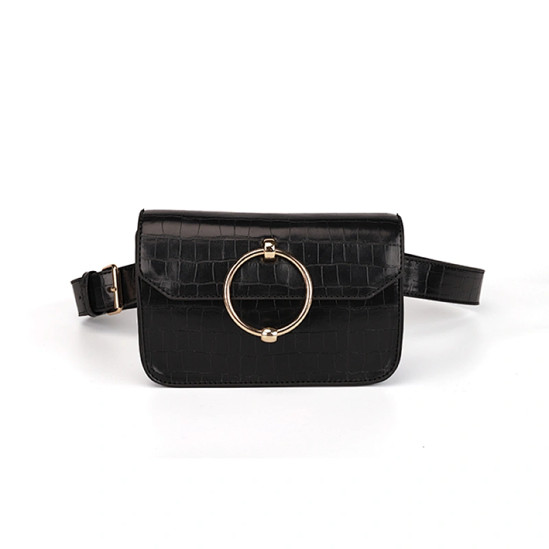 HEC 2020 Popular ladies belt pu leather fashion waist bag women leather ladies girl colorful fanny pack bag for ladies