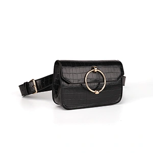 HEC 2020 Popular  ladies belt pu leather fashion waist bag women leather ladies girl colorful fanny pack bag for ladies