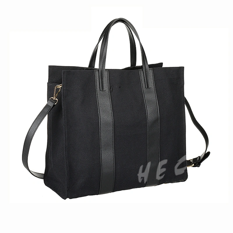 HEC China Guangdong Manufacturer Supply Hot Sale Navy Color Men Tote Handbag With Handle