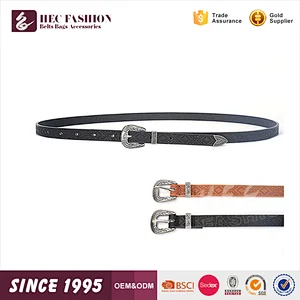 HEC Wenzhou Factory Wholesale Metal Ladies Leather Belts