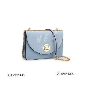 Fashion new designer classic luxury pure color single shoulder pu custom cross body bag