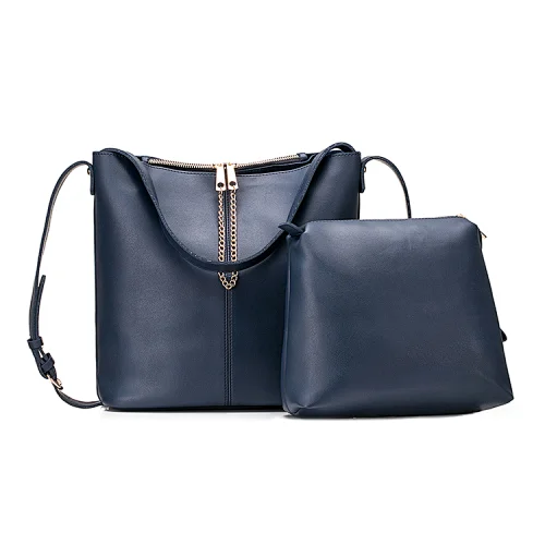 HEC Super September Long Strap Shoulder Bag PU Leather Women